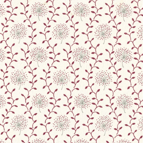 Dandelion Trellis - Cranberry, Stone