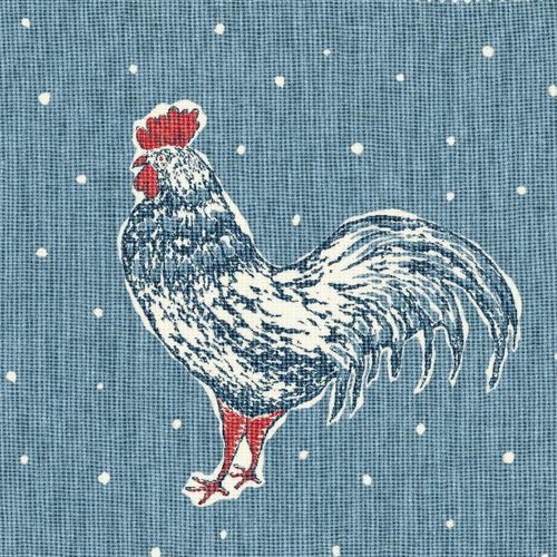 Cockerel & Spot - Sky Blue, Denim, Raspberry