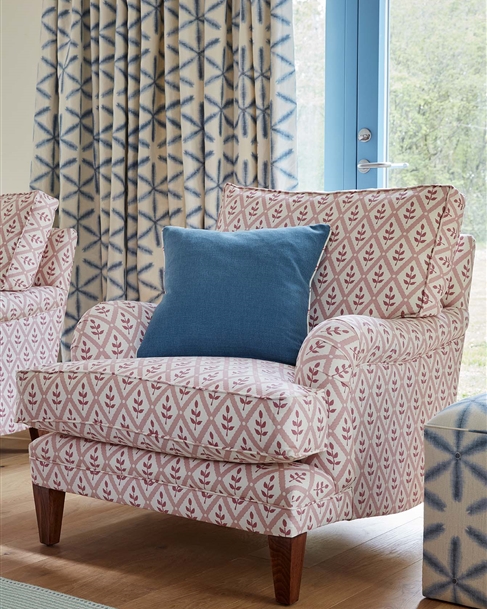 Upholstered Chairs & Armchairs in Patterned Designer Fabrics