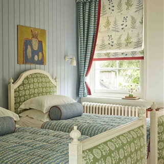 Short LHS Single Curtain - Dotty Check - Was £510, NOW £306