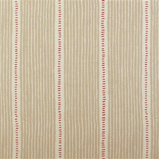 Stripe and Dash - Limestone, Raspberry - Cut Lengths