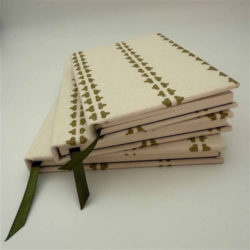 Simple Ticking Detail Notebook - Kale