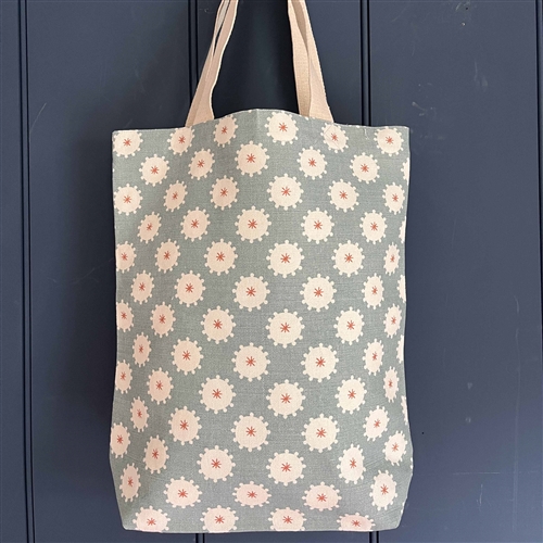 Tote Bag - May Blossom, Smoke, Peach and Fern and Dragonfly, Smoke 