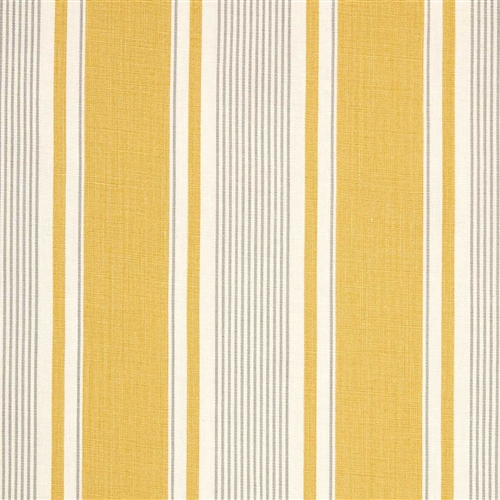 French Ticking - Saffron, Scree - Cut Lengths