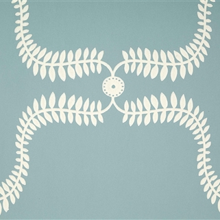 Up the Garden Path - Wall Covering - Teal);