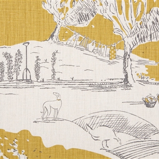 For the Love of Rose - Saffron, Charcoal - Discontinued - Cut Lengths