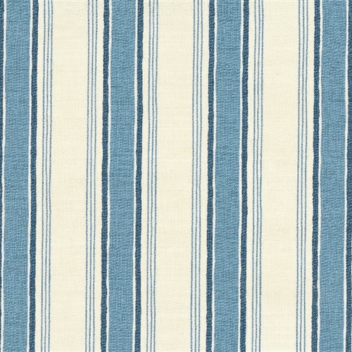 Deckchair Stripe - Forget-me-not, Denim - Cut Lengths