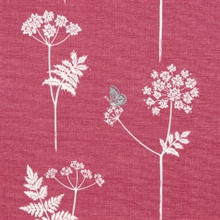 Cow Parsley  - Damson, Charcoal - Cut Lengths