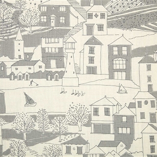 By the Sea - Scree, Charcoal  - By the Metre