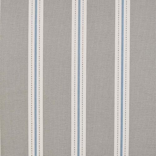 Stockholm Stripe - Scree, Soft Cornflower, Charcoal - Cut Lengths