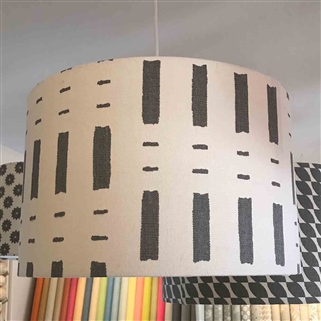 Espalier Stripe - Charcoal - drum, ceiling