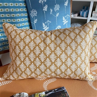 Little Fern, Ochre - rectangle, self-piped - Was £104, Now £83