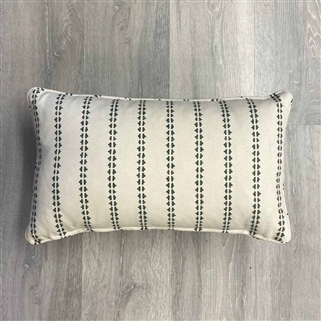 Simple Ticking Detail - Lichen - rectangular
