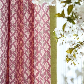 Pair of Curtains in Little Fern - Mallow - Originally £1,924, then reduced to £1,400 NOW £1,100