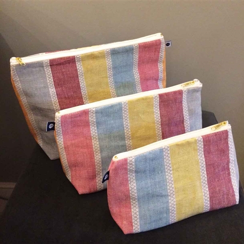 Scandi Stripe - Wash Bag - Warm 