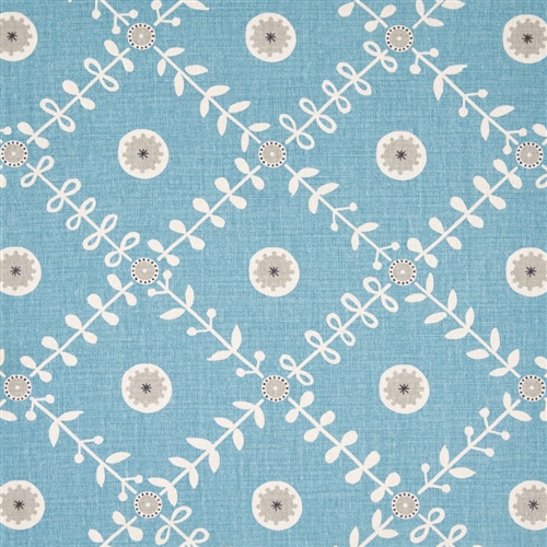 Fruit Garden - Powder Blue, Pigeon, Charcoal - Cut Lengths