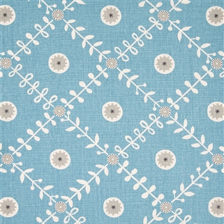 Fruit Garden - Powder Blue, Pigeon, Charcoal - Cut Lengths
