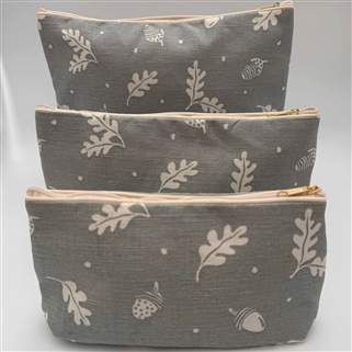 Acorn & Leaf - Wash Bag - Duck Egg