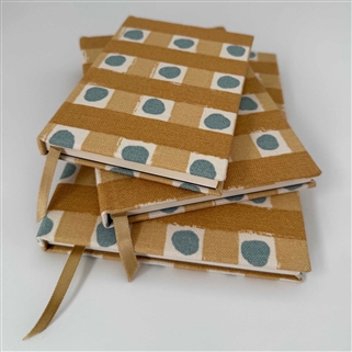 Dotty Check Notebook - Soft Ochre, Ochre, Smoke