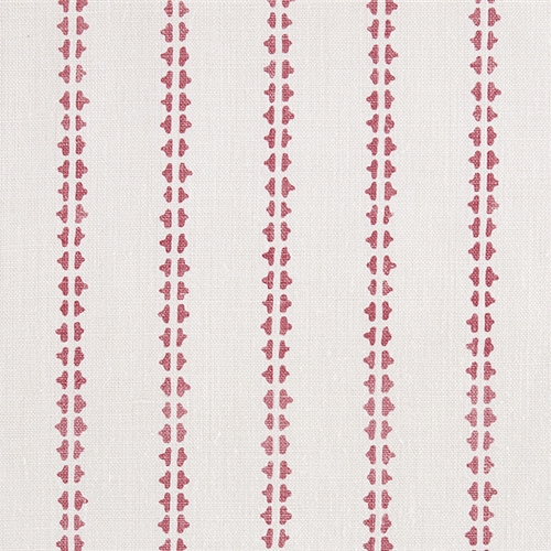 Simple Ticking Detail - Soft Raspberry - Cut Lengths