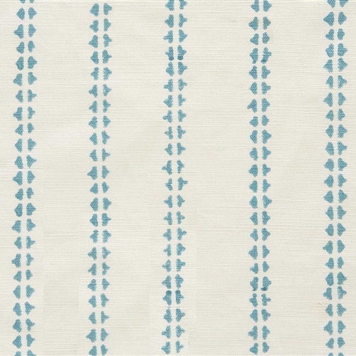 Simple Ticking Detail - Teal - Cut Lengths