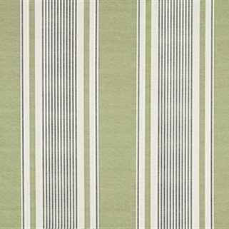 French Ticking - Field Green, Charcoal - Cut Lengths