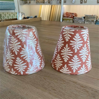 Little Fern - Light Peach - candle shades