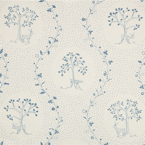 Fallow Deer - Cornflower - By the metre