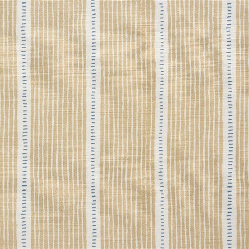 Stripe and Dash - Sand, Cornflower - Cut Lengths