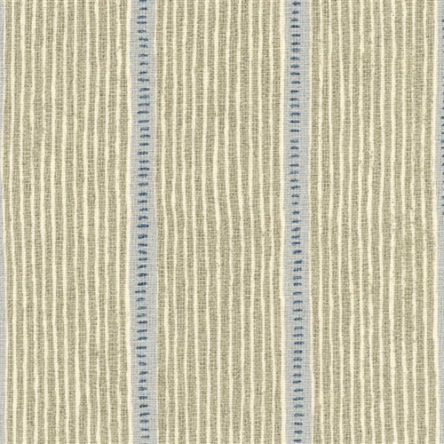 Stripe and Dash - Stone, Duck Egg, Denim - Cut Lengths