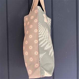 Tote Bag - Pretty Maids, Clay, Sweet Pea and Fern and Dragonfly, Smoke 