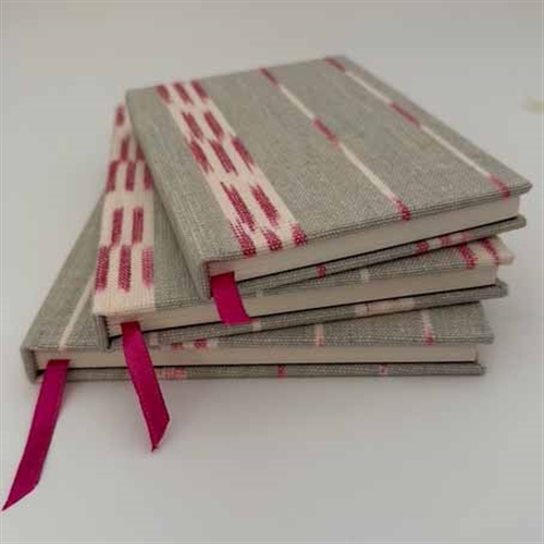 Baltic Stripe Notebook - Clay, Sweet Pea