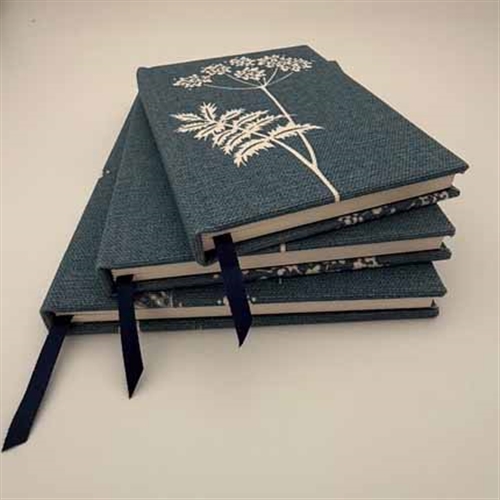 Cow Parsley Notebook - Cornflower, Duck Egg